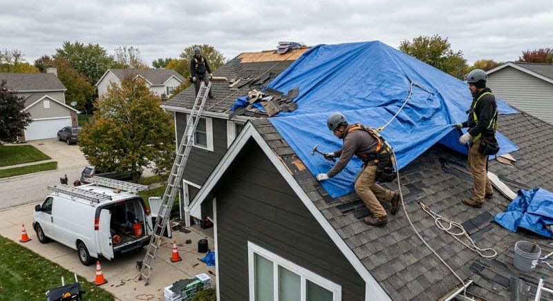 A Frame Roof Repair in Rappahannock County, VA