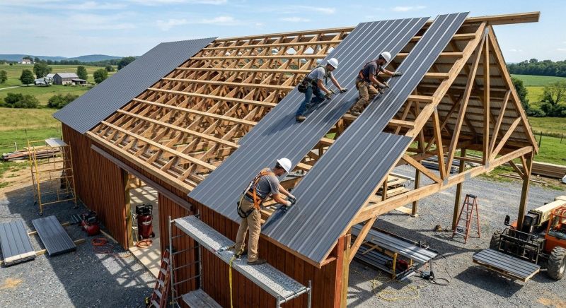 Barn Roof Construction in Rappahannock County, VA
