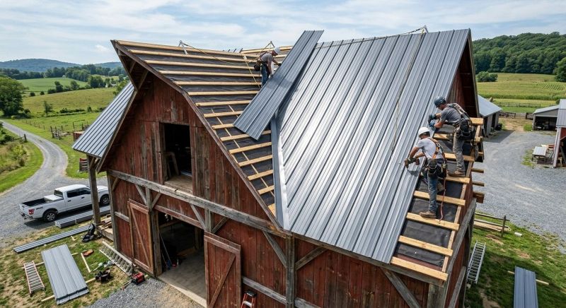 Barn Roof Installation in Rappahannock County, VA
