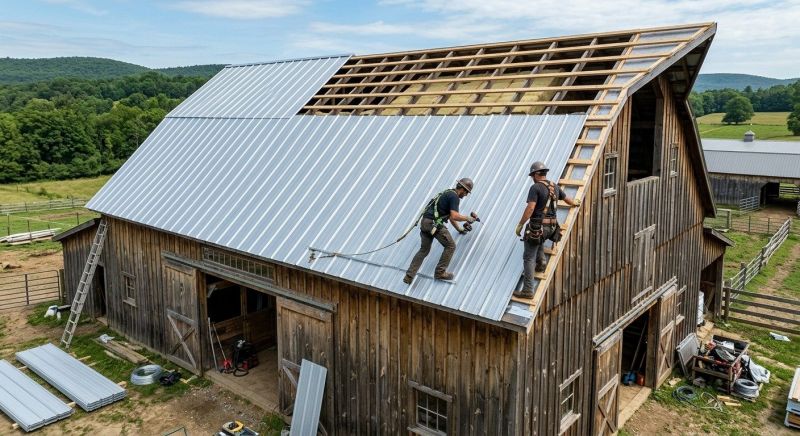 Barn Roof Installation in Rappahannock County, VA