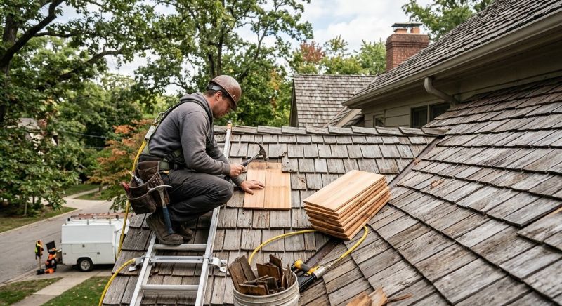 Cedar Shake Roof Repair in Front Royal, VA