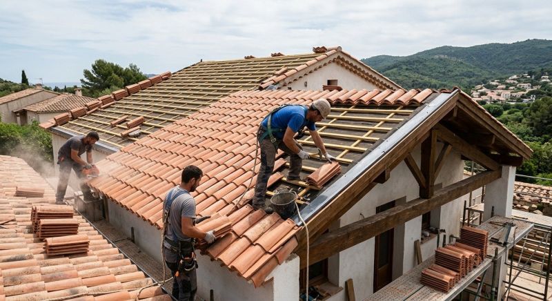 Clay Tile Roofing Installation in Rappahannock County, VA