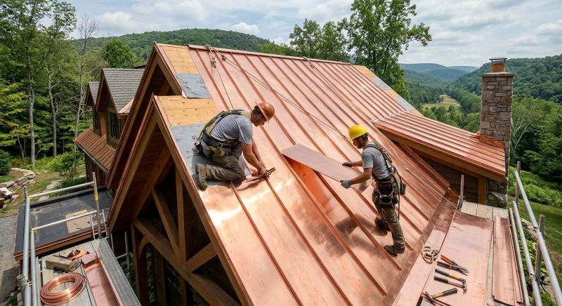Copper Roof Installation in Rappahannock County, VA