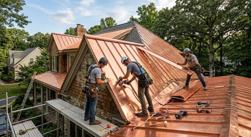 Copper Roof Installation in Rappahannock County, VA