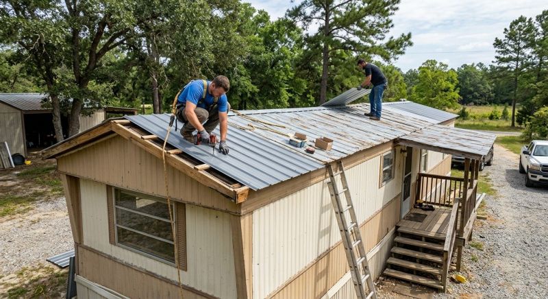 Corrugated Roof Repair in Woodville, VA