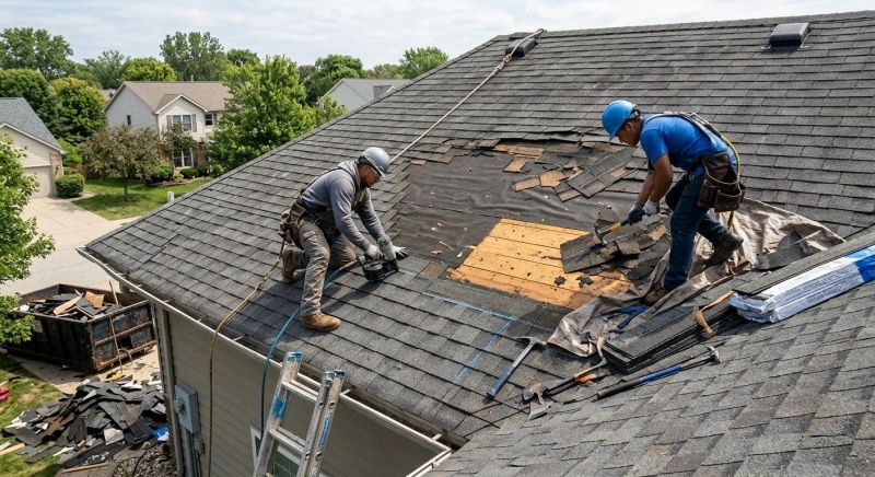 Damaged Roof Repair in Syria, VA