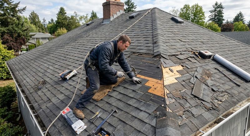 Damaged Roof Repair in Woodville, VA