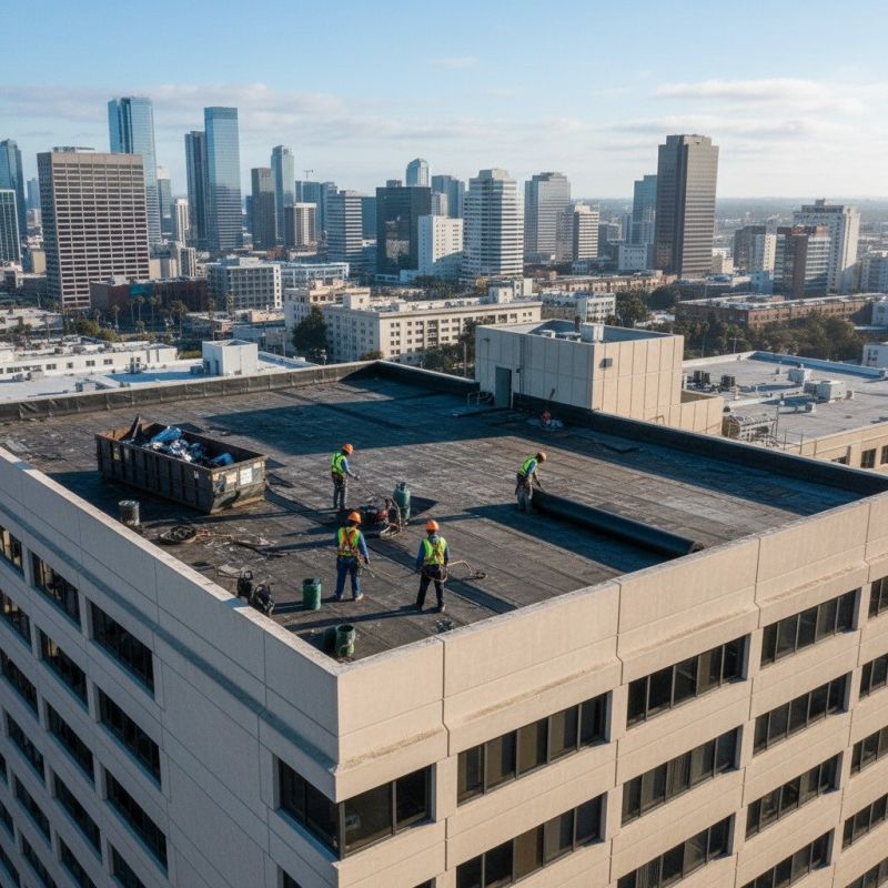 Flat Roof Replacement in Boston, VA
