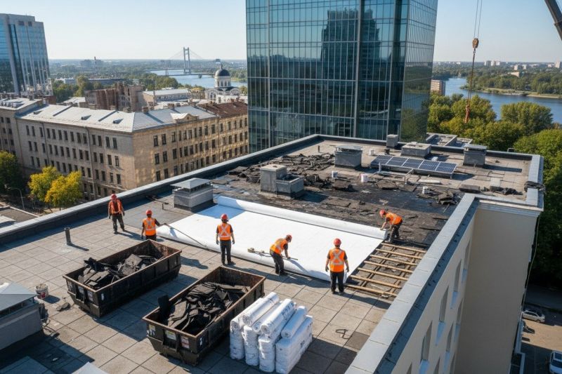 Flat Roof Replacement in Madison, VA