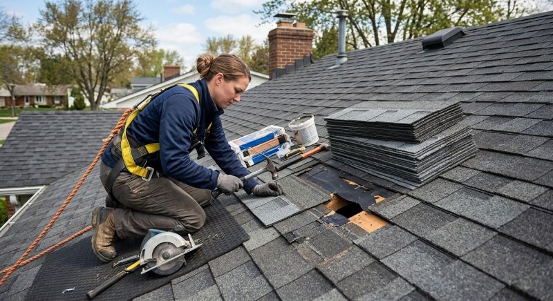 Hip Roof Shingle Repair in Rappahannock County, VA