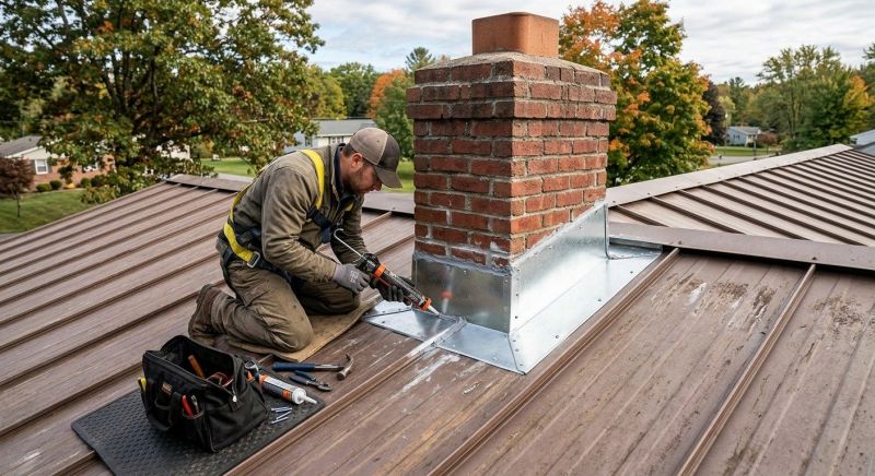 Metal Roof Flashing Repair in Rappahannock County, VA