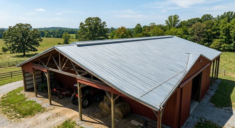 Pole Barn Roof Repair in Boston, VA