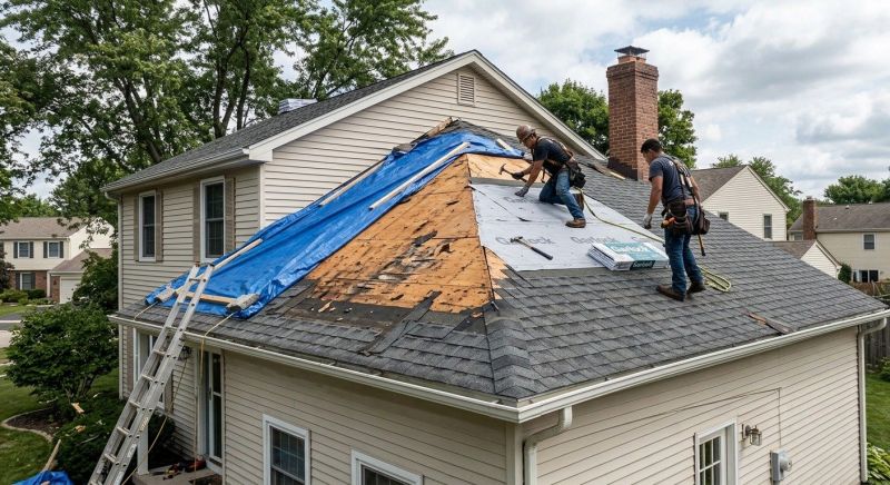 Roof Damage Repair in Woodville, VA