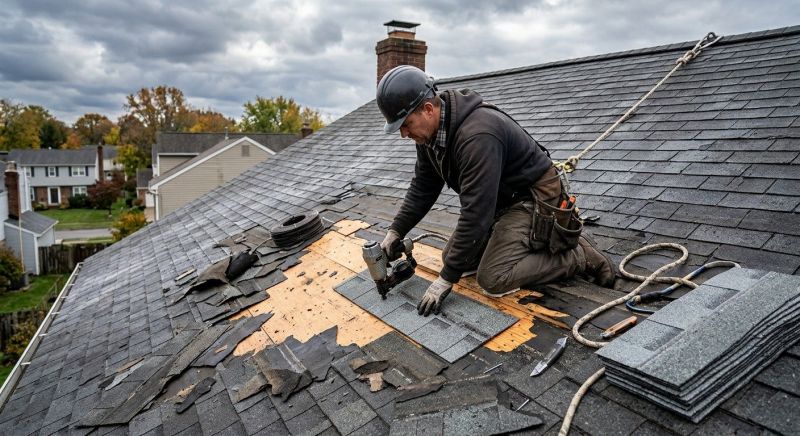 Roof Damage Restoration in Marshall, VA