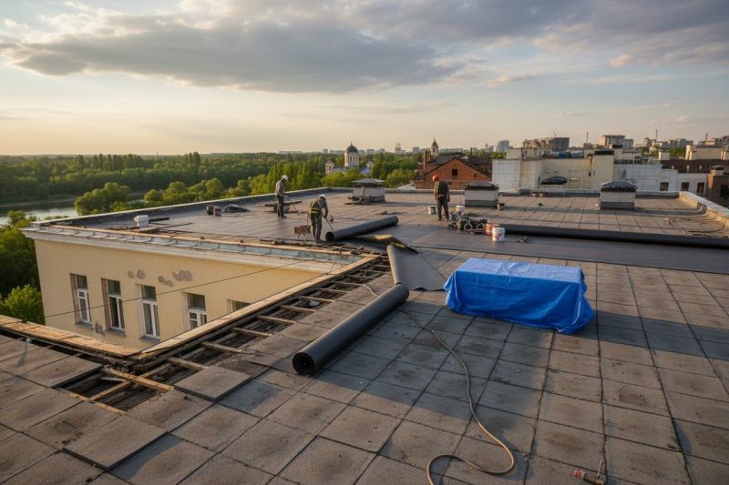 Single Ply Roof Replacement in Madison, VA