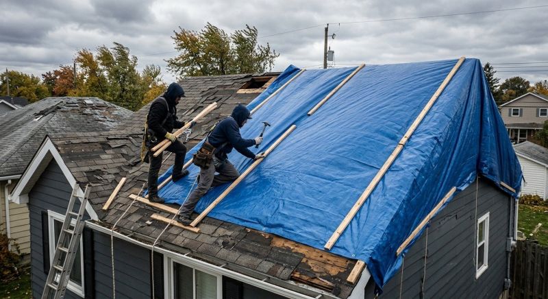 Storm Damage Roof Tarping in Rappahannock County, VA