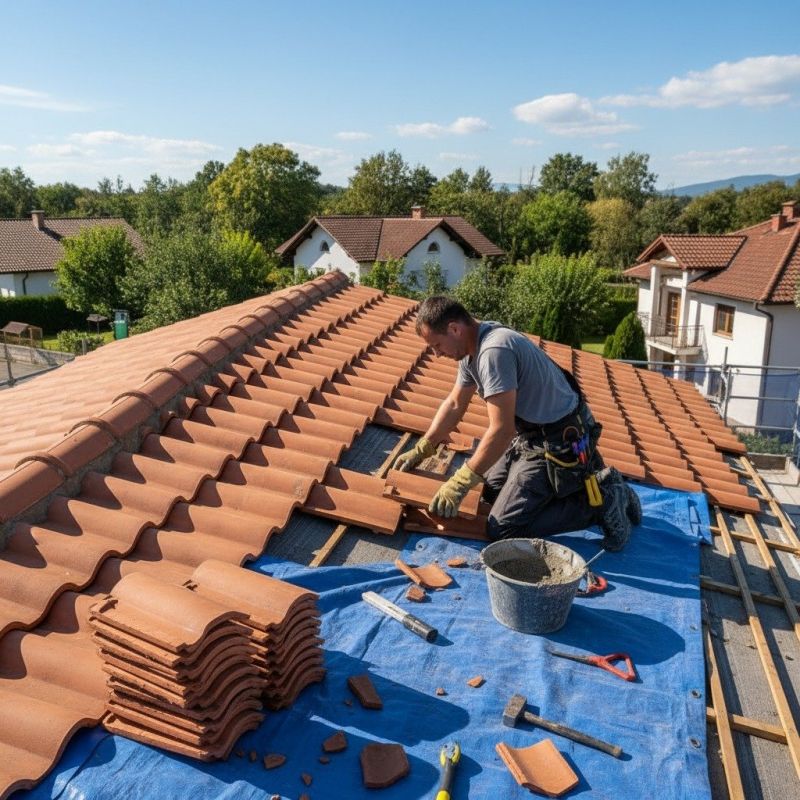 Tile Roof Repair in Woodville, VA
