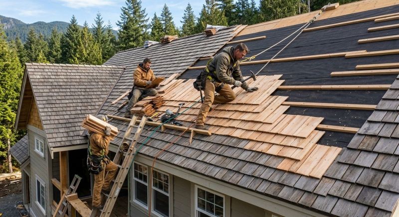 Wood Roofing Installation in Marshall, VA