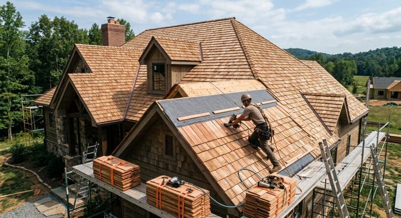 Wood Roofing Installation in Shenandoah, VA